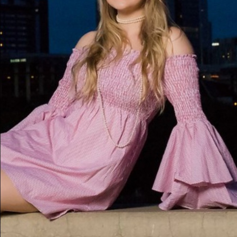 pink mini dress